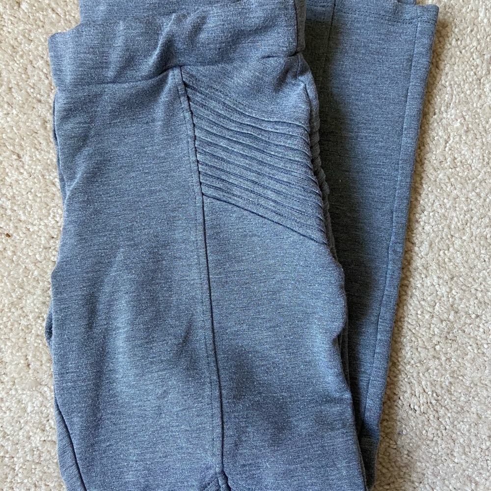 Tantrum Ink grey pleated leggings